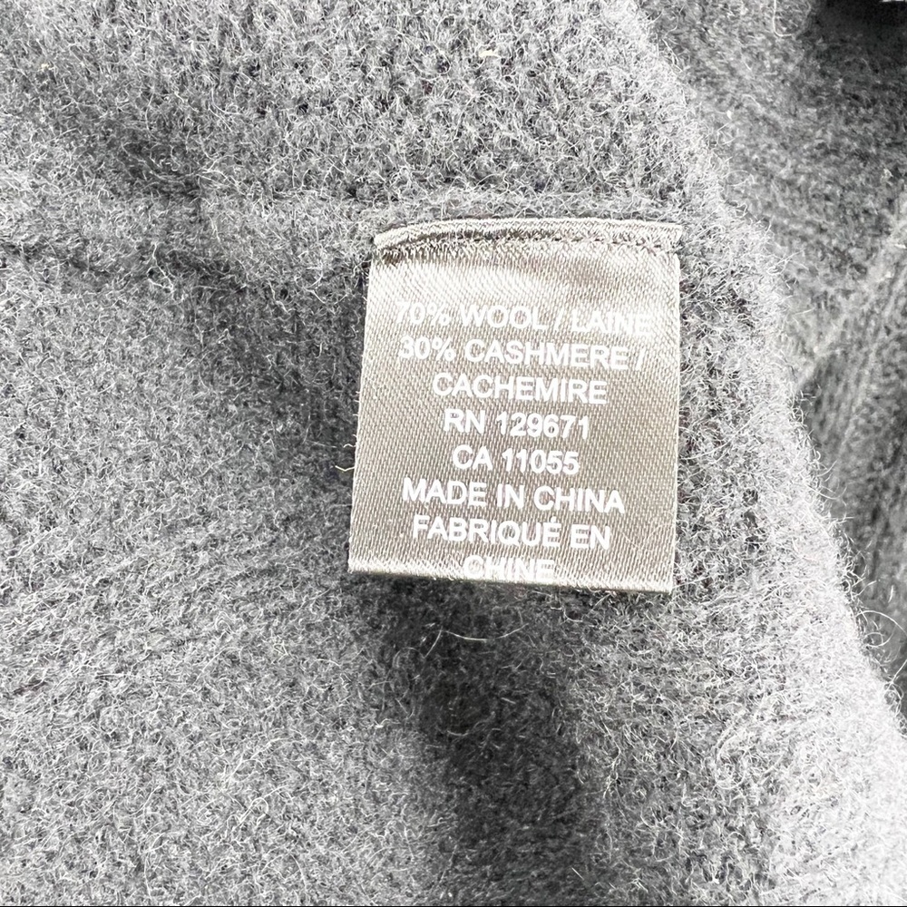 360 Cashmere Daniela Turtleneck Ribbed Black Sweater Dress XS NEW - Picture 5 of 8